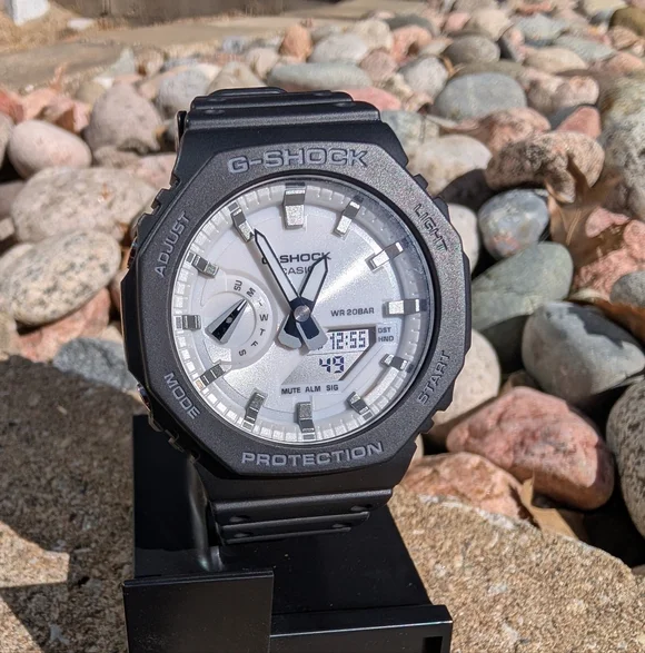 G-Shock "Casioak" Black and White GA-2100 - Picture 1 of 12